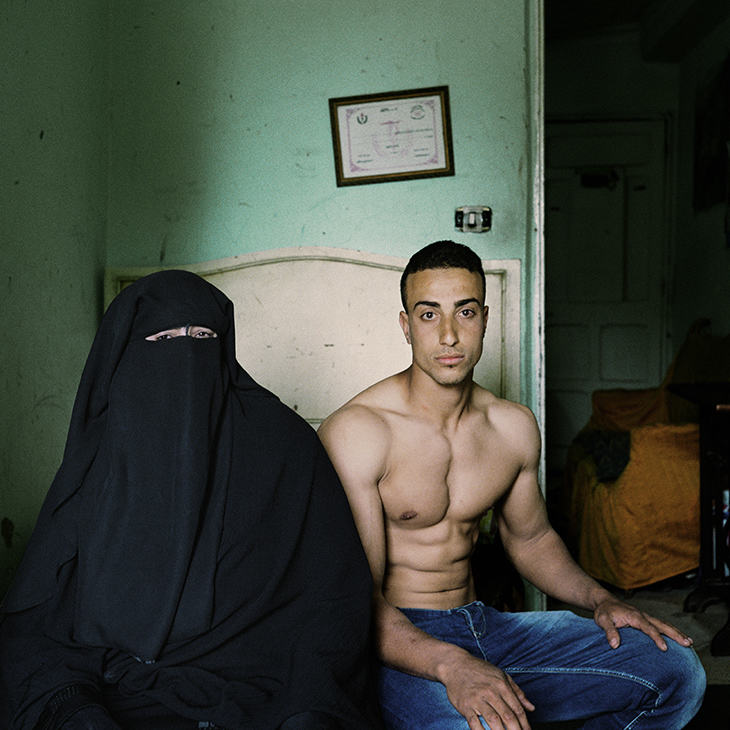 image mother and son egypt