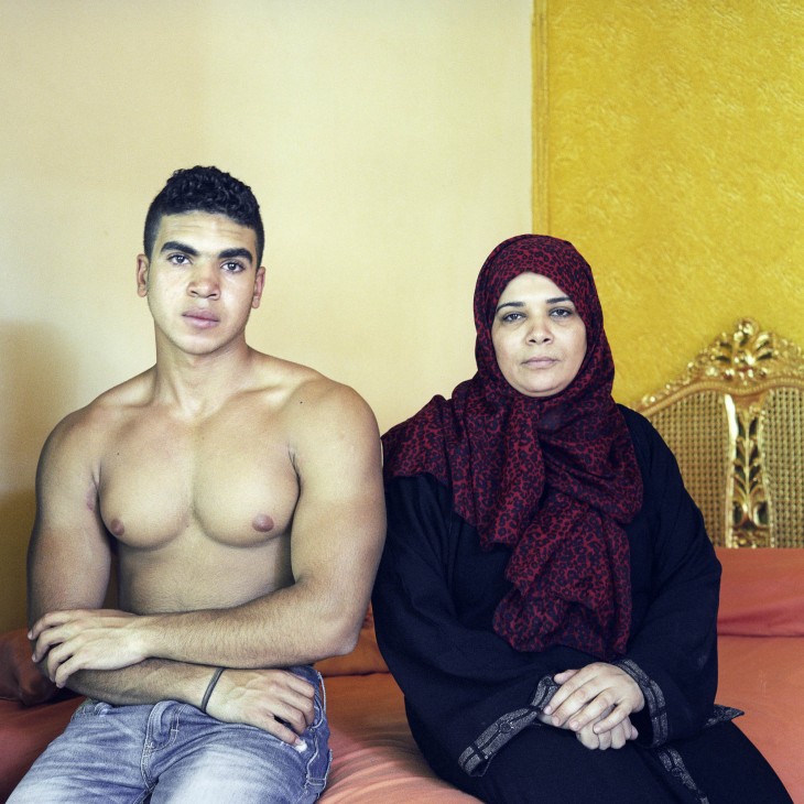 image mother and son egypt