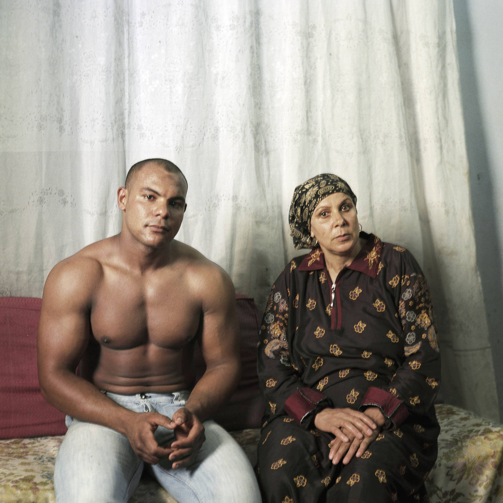 image mother and son egypt